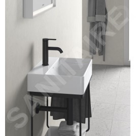 Duravit DuraSquare - Lave-mains 450x350 mm, avec un trou pour robinet, DuraCeram, blanc alpin 0732450041