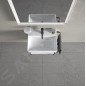 Duravit DuraSquare - Lave-mains 450x350 mm, avec un trou pour robinet, DuraCeram, blanc alpin 0732450041