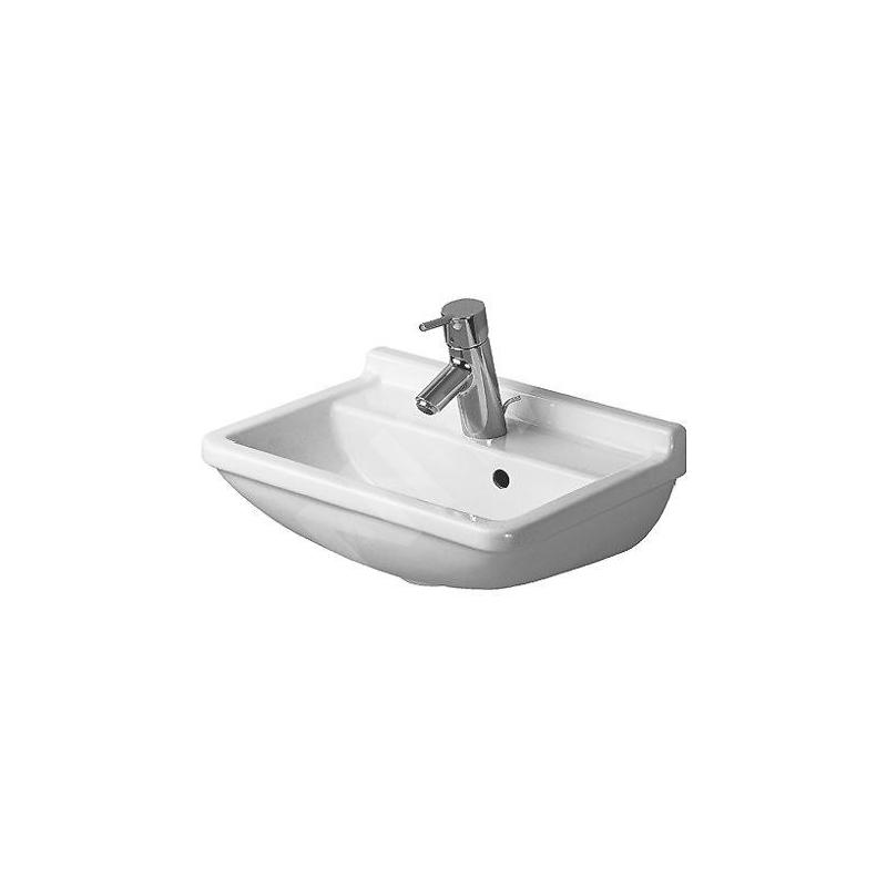 Duravit Starck 3 - Lave-mains 450x320 mm, avec un trou pour robinet, blanc 0750450000