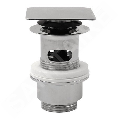 Sapho Accessoire Omp Tea - Bonde refermable 1 1/4 pour lavabo avec trop-plein, ClickClack, chrome 8540.360.5