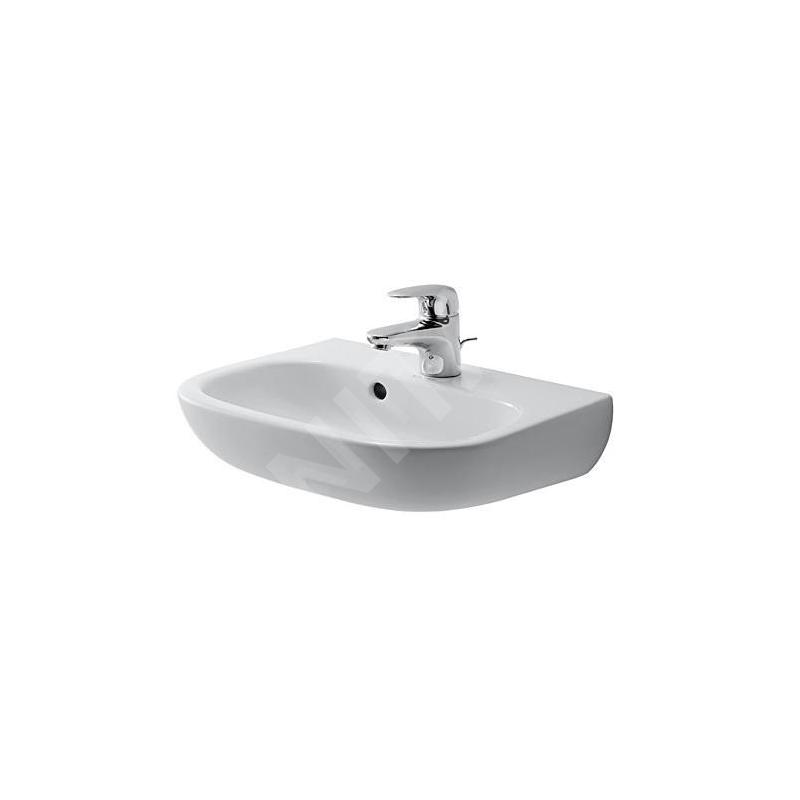Duravit D-Code - Lave-mains 450x340 mm, avec un trou pour robinet, blanc alpin 07054500002