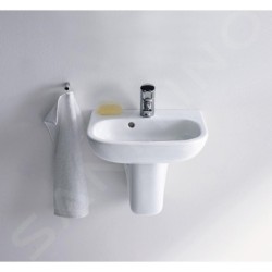 Duravit D-Code - Lave-mains 450x340 mm, avec un trou pour robinet, blanc alpin 07054500002
