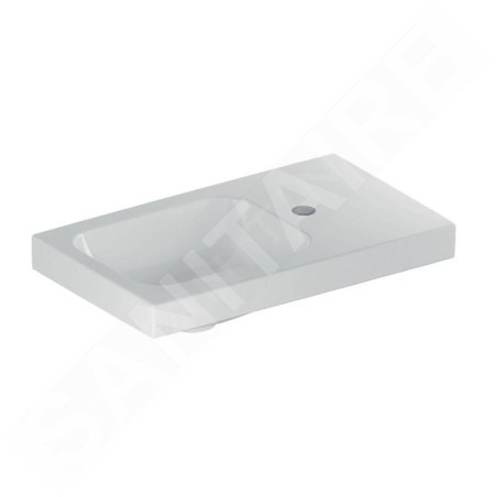 Geberit iCon - Lave-mains 530x310x130 mm, sans trop-plein, trou pour robinetterie à droite, blanc 501.832.00.1