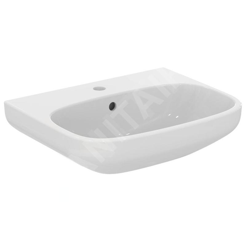 Ideal Standard i.Life A - Lavabo 550x440 mm, avec trop-plein, trou pour robinetterie, blanc T470601 Ideal Standard i.Life A - Lavabo 550x440 mm, avec trop-plein, trou pour robinetterie, blanc T470601