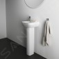 Ideal Standard i.Life A - Lave-mains 350x300 mm, avec trop-plein, trou pour robinetterie à gauche, blanc T470901