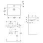 Geberit Smyle Square - lavebo 500x410 mm, avec trop-plein, trou pour robinetterie, blanc 500.256.01.1