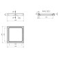 I-Drain Square - Plano/Tile 150x150 mm, pour entrée au sol, double face IDROSQ0150A I-Drain Square - Plano/Tile 150x150 mm, pour entrée au sol, double face IDROSQ0150A