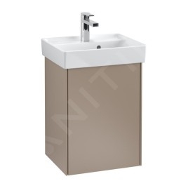 Villeroy & Boch Collaro - Lave-mains 450x370 mm, avec trop-plein, un trou de robinetterie, blanc alpin 43344501