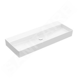 Villeroy & Boch Memento 2.0 - Meuble lavabo 1200x470 mm, sans trop-plein, sans trou de robinetterie, CeramicPlus, blanc alpin