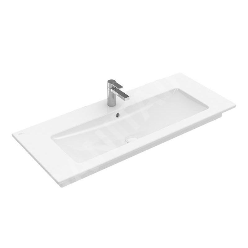 Villeroy & Boch Venticello - Meuble lavabo 800x500 mm, avec trop-plein, trou de robinetterie, CeramicPlus, blanc alpin 41048LR1 Villeroy & Boch Venticello - Meuble lavabo 800x500 mm, avec trop-plein, trou de robinetterie, CeramicPlus, blanc alpin 41048LR1