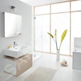 Kolo Twins - Lavabo, 600x460 mm, 1 trou pour robinetterie, blanc L51160000