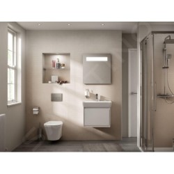 Ideal Standard Connect Air - Lavabo Cube , 600x460x160 mm, avec un trou pour mitigeur, blanc E029801