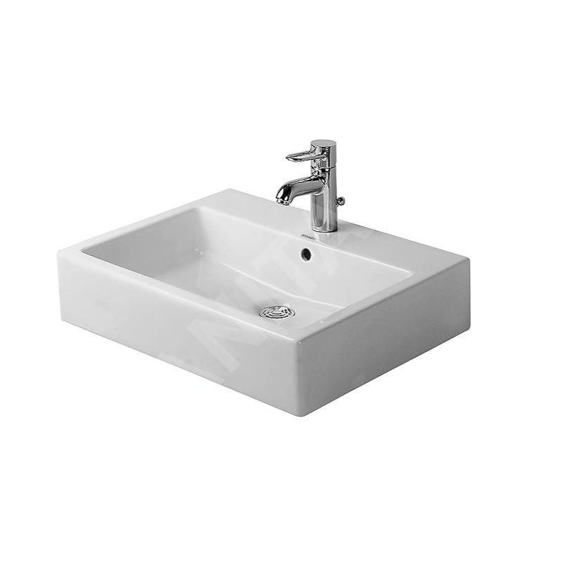 Duravit Vero - Vasque à poser, 595x465 mm, avec un trou pour robinetterie, blanc alpin 0452600000