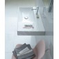 Duravit DuraSquare - Lavabo 800x470 mm, avec un trou pour robinet à gauche, DuraCeram, avec WonderGliss, blanc alpin 23488000411 Duravit DuraSquare - Lavabo 800x470 mm, avec un trou pour robinet à gauche, DuraCeram, avec WonderGliss, blanc alpin 23488000411