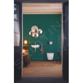 Duravit ME by Starck - Lave-mains 450x320 mm, avec 1 trou et trop-plein, avec WonderGliss, blanc 07194500001