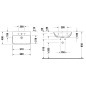 Duravit ME by Starck - Lavabo Compact, 600x400 mm, avec 1 trou, blanc alpin 2343600000 Duravit ME by Starck - Lavabo Compact, 600x400 mm, avec 1 trou, blanc alpin 2343600000