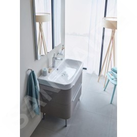Duravit Happy D.2 - Meuble-lavabo 800x505 mm, avec un trou pour robinetterie, blanc alpin 2318800000