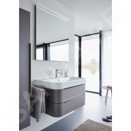 Duravit Happy D.2 - Meuble-lavabo 800x505 mm, avec un trou pour robinetterie, blanc alpin 2318800000