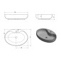 Sapho Lavabos - Lavabo Mariana 580x415 mm, sans trop-plein, blanc AR483 Sapho Lavabos - Lavabo Mariana 580x415 mm, sans trop-plein, blanc AR483