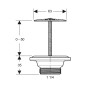 Geberit Accessoires - Vanne de vidange avec sortie libre, inox 152.005.00.1 Geberit Accessoires - Vanne de vidange avec sortie libre, inox 152.005.00.1