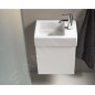 Duravit Vero Air - Lave-mains 380x250 mm, sans trop-plein, trou pour robinetterie à droite, WonderGliss, blanc 07243800001