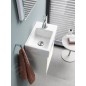 Duravit Vero Air - Lave-mains 380x250 mm, sans trop-plein, trou pour robinetterie à droite, WonderGliss, blanc 07243800001