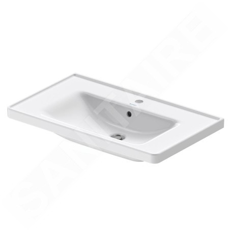 Duravit D-Neo - Lavabo 800x480 mm, 1 trou pour robinetterie, blanc 2367800000