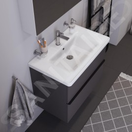 Duravit D-Neo - Lavabo 800x480 mm, 1 trou pour robinetterie, blanc 2367800000