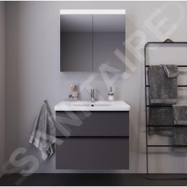 Duravit D-Neo - Lavabo 800x480 mm, 1 trou pour robinetterie, blanc 2367800000