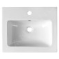 Sapho Lavabos - Lavabo 500x400 mm, avec trop-plein, trou pour robinet, blanc 44050 Sapho Lavabos - Lavabo 500x400 mm, avec trop-plein, trou pour robinet, blanc 44050