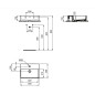 Ideal Standard Extra - Lave-main à poser 450x350 mm, avec trop-plein, trou pour robinet, blanc T391701