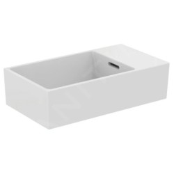 Ideal Standard Extra - Lave-main 450x250 mm, avec trop-plein, sans trou pour robinet, blanc T392201