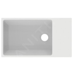 Ideal Standard Extra - Lave-main 450x250 mm, avec trop-plein, sans trou pour robinet, blanc T392201