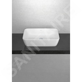 Villeroy & Boch Architectura - Vasque à poser sur plan de travail, 600x405 mm, avec trop-plein, blanc alpin 5A2760R1