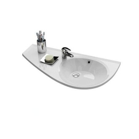 Ravak Avocado - Lavabo 850x450 mm, surface de desserte à gauche, blanc XJ1L1100000