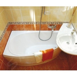 Ravak Avocado - Lavabo 850x450 mm, surface de desserte à gauche, blanc XJ1L1100000