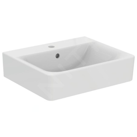 Ideal Standard Connect - Lavabo Cube , 550x460x175 mm, un trou pour mitigeur, blanc E713901