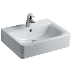 Ideal Standard Connect - Lavabo Cube , 550x460x175 mm, un trou pour mitigeur, blanc E713901