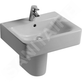 Ideal Standard Connect - Lavabo Cube , 500x460x175 mm, un trou pour mitigeur, blanc E713801