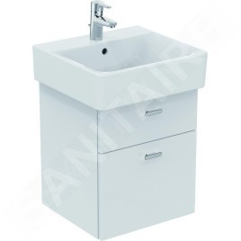 Ideal Standard Connect - Lavabo Cube , 500x460x175 mm, un trou pour mitigeur, blanc E713801