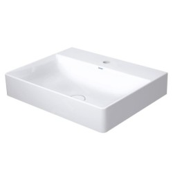 Duravit DuraSquare - Meuble-lavabo 600x470 mm, avec un trou pour robinet, DuraCeram, blanc alpin 2353600071