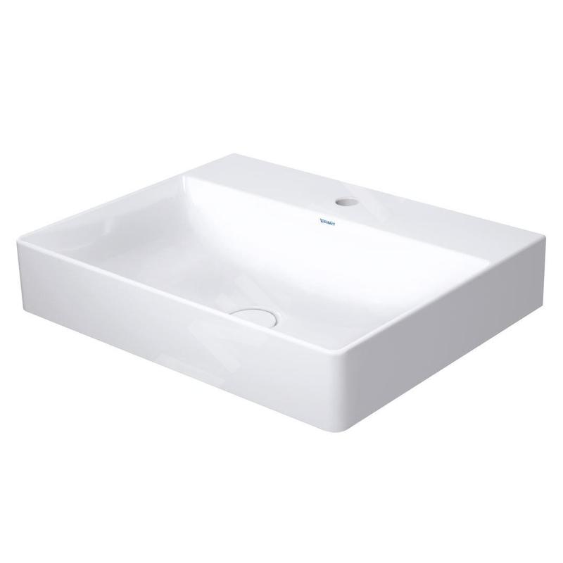 Duravit DuraSquare - Meuble-lavabo 600x470 mm, avec un trou pour robinet, DuraCeram, blanc alpin 2353600071 Duravit DuraSquare - Meuble-lavabo 600x470 mm, avec un trou pour robinet, DuraCeram, blanc alpin 2353600071