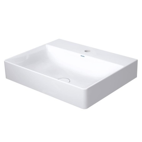 Duravit DuraSquare - Meuble-lavabo 600x470 mm, avec un trou pour robinet, DuraCeram, blanc alpin 2353600071