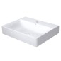Duravit DuraSquare - Meuble-lavabo 600x470 mm, avec un trou pour robinet, DuraCeram, blanc alpin 2353600071 Duravit DuraSquare - Meuble-lavabo 600x470 mm, avec un trou pour robinet, DuraCeram, blanc alpin 2353600071