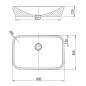 Ravak Ceramic - Vasque, 600x400 mm, blanc XJX01160002 Ravak Ceramic - Vasque, 600x400 mm, blanc XJX01160002