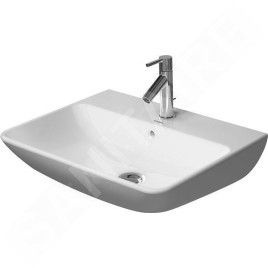 Duravit ME by Starck - Lavabo 600x460 mm, avec un trou pour robinet, blanc alpin 2335600000