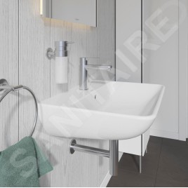 Duravit ME by Starck - Lavabo 600x460 mm, avec un trou pour robinet, blanc alpin 2335600000