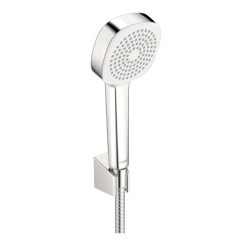 Hansa Basicjet - Set de pommeau de douche, 1 jet,  support et flexible, chrome 44600113