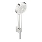 Hansa Basicjet - Set de pommeau de douche, 1 jet,  support et flexible, chrome 44600113