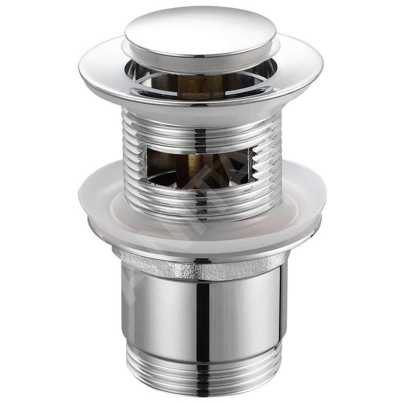 Aqualine Accessoires - Garniture de vidage ronde, ClickClack, petit bouchon, chrome TF8001 Aqualine Accessoires - Garniture de vidage ronde, ClickClack, petit bouchon, chrome TF8001
